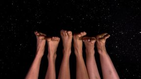 3 Girls Puppet Feet Exercise Class - HD 1920x1080