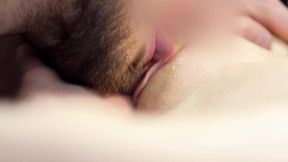 Super CLOSE UP pussy licking, pussy fingering, clit licking real female orgasm