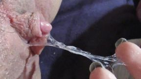 wet pussy big clit cunt grool in closeup