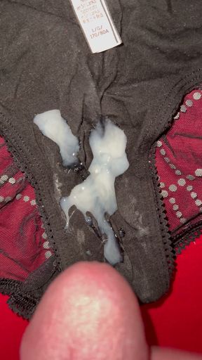 Cum on wife's panties 54