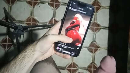 Boy gets very excited seeing girls in cosplay in leather leggings and comes so much (intro video + full video) crazy cumshot!