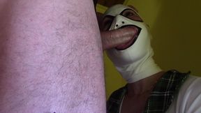 Laura on Heels amateur 2021. Rough blowjob and facial with college girl cosplay