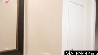 MaleNoir.com - Jaxx Maxim sticks his BBC deep inside blond bearded hunk Johnny V hard