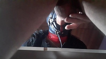 Love to be used. Hogtied in high heels, blinfdolded and throat fucked for 30 minutes, cum swallow