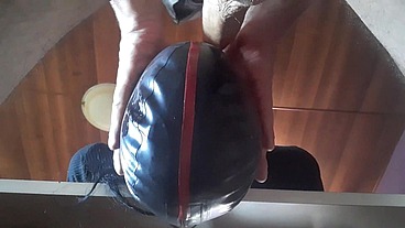 Love to be used. Hogtied in high heels, blinfdolded and throat fucked for 30 minutes, cum swallow