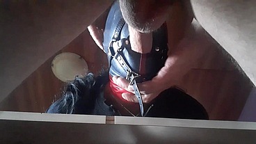 Love to be used. Hogtied in high heels, blinfdolded and throat fucked for 30 minutes, cum swallow