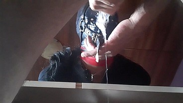 Love to be used. Hogtied in high heels, blinfdolded and throat fucked for 30 minutes, cum swallow