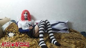 anya - first time, i ll just show my legs in stockings a little bit