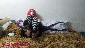 anya - first time, i ll just show my legs in stockings a little bit