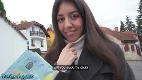 Petite Russian pick up POV blowjob hardcore fuck with big dick