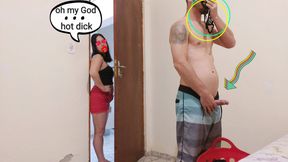 MILF Sexy Stepmom Horny After Catching Her Stepson Smelling Her Panties
