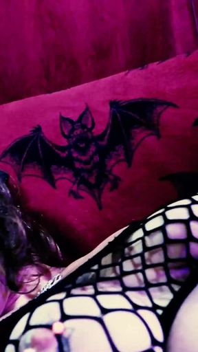 I Smash Amanda Plz in Black Fishnet Bodysuit