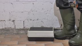 Record Player under my Wellies