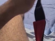 Preview: Big amateur italian cock, soft to hard, ball tied, male precum squirt. OF: @dodgyitalian