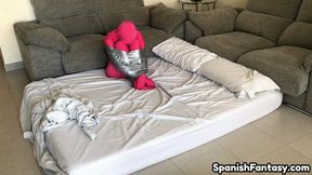 Zentai girl duct taped #6