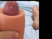Guy Playing with Anal Fleshlite