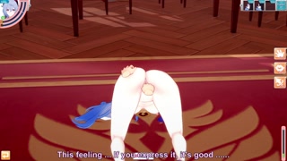 3D/Anime/Hentai. Genshin Impact: Ganyu gets fucked and teased by Diluc in the office !!