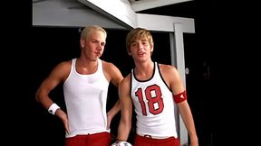 Soccer boys take turns fucking