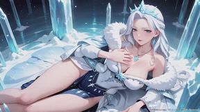 Silver-Haired Ice Goddess's Private Morning! From cold queen to bedroom laziness, she holds that pink wand in her mouth, eyes hazy and shy. Sunlight on snow-white skin, fingertips tracing lower belly... the ultimate contrast moment you've never seen.