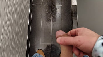 Public toilet jerking off