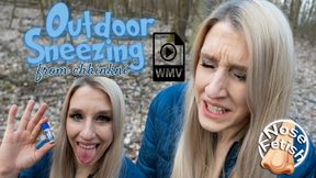 Huge Chhinkni Sneezes Echoing Outdoor WMV