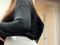 Petite small tit babe with perfect pussy masturbates