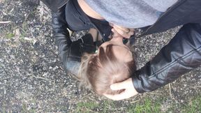 doggystyle and oral on high heels, stockings
