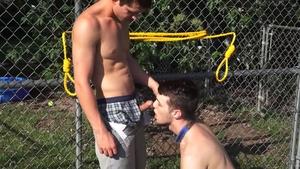 ColbyKnox: Super hot friend Pup craving drained