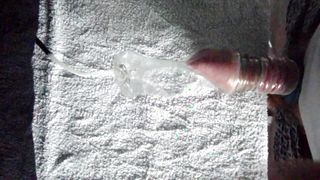 Hairy Cock And Balls With Rubber Bands And Condom Vacuum Suck Play With Juice Bottle