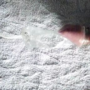 Hairy Cock And Balls With Rubber Bands And Condom Vacuum Suck Play With Juice Bottle