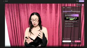 Busty milf's live cam show with nipple play