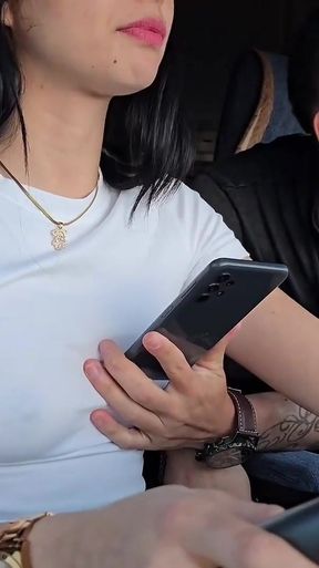 I picked up an UBER Client without a bra   Clip 2