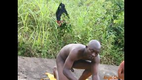 huge ebony getting sucked and penetration fucking my big ass fat nigbour until cumshot cowgirl doggystyle