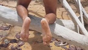 Ladysilva crossdresser my hot ass in sexy panties on the beach very hot gay