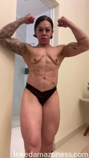 Strong muscle GILF will dominate you