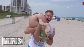 Ria Rox And Cleo Vixen Get Nude While Playing Beach Volley, Then Share A Pair Of Dicks