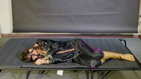 Lana tied and gagged with Handcuffs