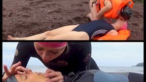Beach Resuscitation Practice & CPR: Full Clip - AVI