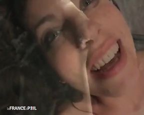 An Actress Gets Fucked in a Corner at a Porn Salon.
