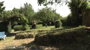 Hot Blonde Milf Receives Deep Throat and Booty Pleasure in Wild Threesome
