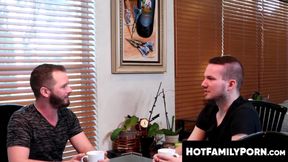 HotFamilyPorn.com - Asher Devin rimmed before intense bareback anal drilling