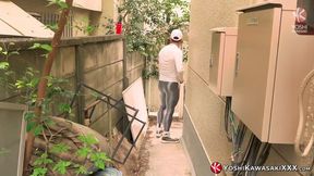 Yoshi Kawasaki's big cock ruined in outdoor jerk session