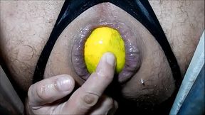 Inserting a 8,2in(21cm) orange in my big ass