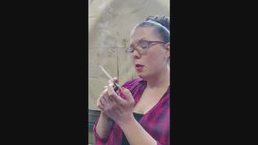 Painting my nails while smoking a VS 120 menthol, I love holding my cigarette in my mouth while I paint my nails