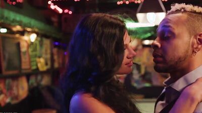 Delphine - Curvy MILF Mona Azar Fucks The Bartender When No One Is Around