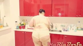 Fucked hard in the kitchen