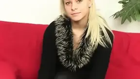 sexy blonde babe shares cock with two friends