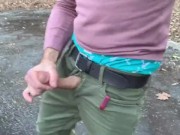 Pounding my Pud in the public parking lot