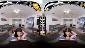 Virtual Reality - Nikki Mars rides cock and gets a facial