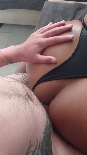 Ladyboy Filled Her Ass with Oil to Fuck Me